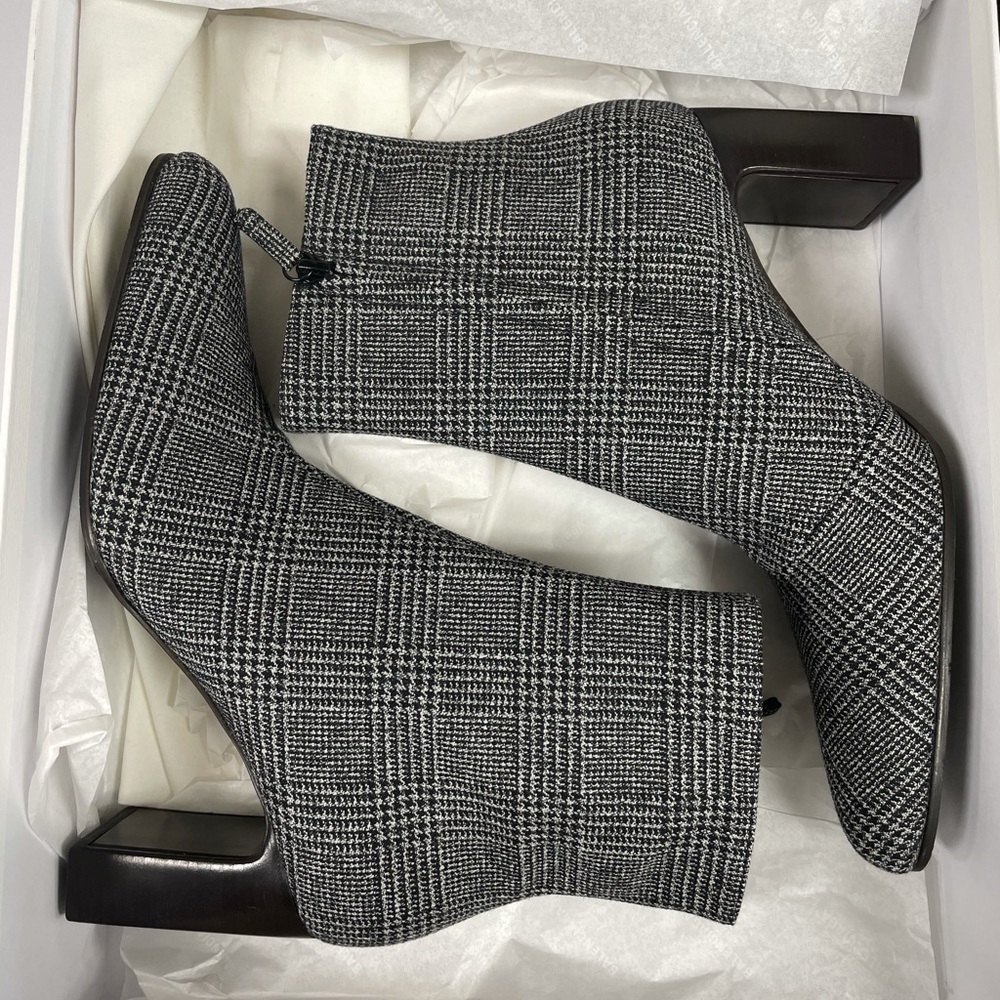 Brand new Balenciaga Plaid booties